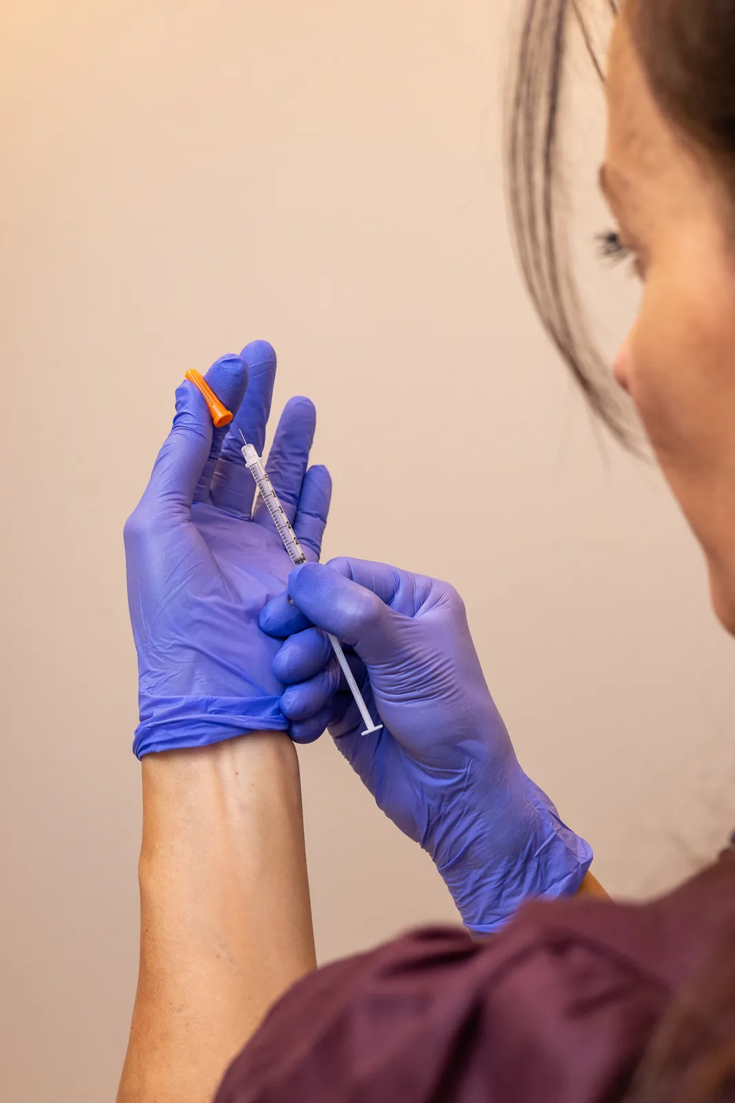 Mesoterapia corporal: aplicación de activos en una zona del cuerpo
